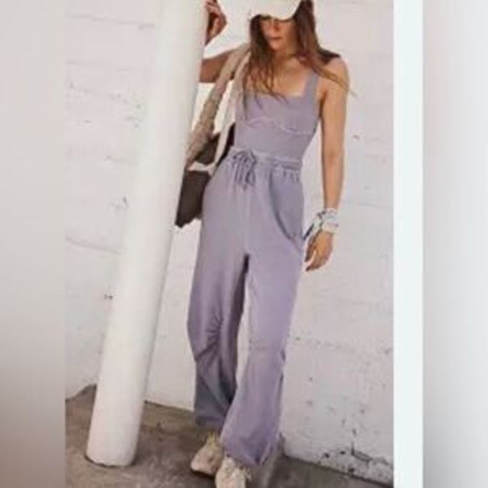 NWT Free People Movement Inbound Onesie Jumpsuit Purple S
